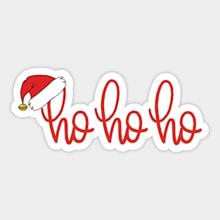 Ho Ho Ho - Santa hat - Christmas Sticker